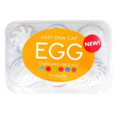 Набор из 6 мастурбаторов Tenga EGG Easy Beat с различным рельефом - Tenga - в Пензе купить с доставкой