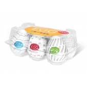 Набор из 6 мастурбаторов Tenga EGG Easy Beat с различным рельефом - Tenga - в Пензе купить с доставкой