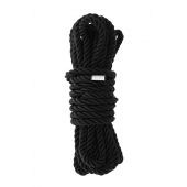 Черная веревка для шибари DELUXE BONDAGE ROPE - 5 м. - Dream Toys - купить с доставкой в Пензе