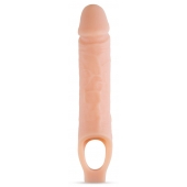 Телесный реалистичный фаллоудлинитель 10 Inch Silicone Cock Sheath Penis Extender - 25,4 см. - Blush Novelties - в Пензе купить с доставкой