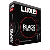 Черные презервативы LUXE Royal Black Collection - 3 шт. - Luxe - купить с доставкой в Пензе