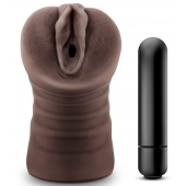 Коричневый мастурбатор-вагина Hot Chocolate Brianna - Blush Novelties - в Пензе купить с доставкой