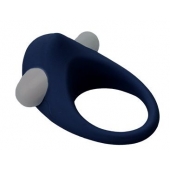 Гладкое синее эрекционное виброкольцо STIMU RING - Dream Toys - в Пензе купить с доставкой