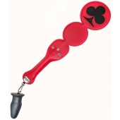 Шлёпалка  Трефы  с анальным плагом - LOVETOY (А-Полимер) - купить с доставкой в Пензе