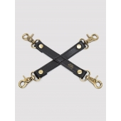 Черный фиксатор для манжет Bound to You Faux Leather Hogtie - Fifty Shades of Grey - купить с доставкой в Пензе