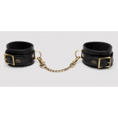 Черные оковы на ноги Bound to You Faux Leather Ankle Cuffs - Fifty Shades of Grey - купить с доставкой в Пензе