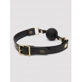 Черный кляп-шар Bound to You Faux Leather Ball Gag - Fifty Shades of Grey - купить с доставкой в Пензе