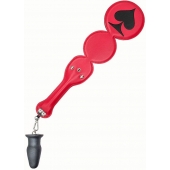 Шлёпалка  Пики  с анальным плагом - LOVETOY (А-Полимер) - купить с доставкой в Пензе