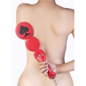 Шлёпалка  Пики  с анальным плагом - LOVETOY (А-Полимер) - купить с доставкой в Пензе