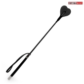 Черный стек с наконечником-сердечком - 54 см. - Notabu - купить с доставкой в Пензе