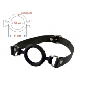 Черный кляп-рамка на регулируемых ремешках - Sitabella - купить с доставкой в Пензе