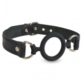 Силиконовый кляп-рамка на кожаных ремешках - Sitabella - купить с доставкой в Пензе