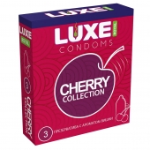 Презервативы с ароматом вишни LUXE Royal Cherry Collection - 3 шт. - Luxe - купить с доставкой в Пензе