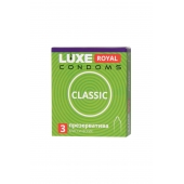 Гладкие презервативы LUXE Royal Classic - 3 шт. - Luxe - купить с доставкой в Пензе