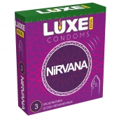 Презервативы с увеличенным количеством смазки LUXE Royal Nirvana - 3 шт. - Luxe - купить с доставкой в Пензе