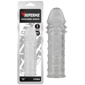 Прозрачная реалистичная насадка на пенис Extra Texture Sleeve - 16,2 см. - Chisa - в Пензе купить с доставкой