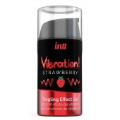 Жидкий интимный гель с эффектом вибрации Vibration! Strawberry - 15 мл. - INTT - купить с доставкой в Пензе