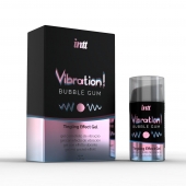 Жидкий интимный гель с эффектом вибрации Vibration! Bubble Gum - 15 мл. - INTT - купить с доставкой в Пензе