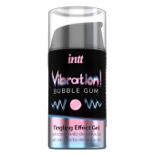 Жидкий интимный гель с эффектом вибрации Vibration! Bubble Gum - 15 мл. - INTT - купить с доставкой в Пензе