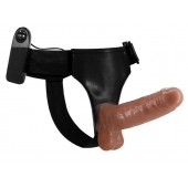 Страпон на трусиках с вибрацией Ultra Passionate Harness - 16 см. - Baile - купить с доставкой в Пензе