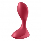 Красный вибромассажёр простаты Satisfyer Backdoor Lover - 14 см. - Satisfyer - в Пензе купить с доставкой