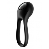 Черное эрекционное виброкольцо Majestic Duo - Satisfyer - в Пензе купить с доставкой