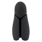 Черный силиконовый вибромастурбатор с нагревом Masturbator with 2 Functions - Orion - в Пензе купить с доставкой