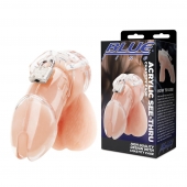 Прозрачная клетка целомудрия Acrylic See-thru Chastity Cage - BlueLine - купить с доставкой в Пензе