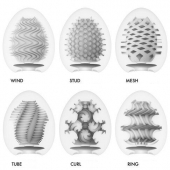 Набор из 6 мастурбаторов Tenga EGG IV с различным рельефом - Tenga - в Пензе купить с доставкой
