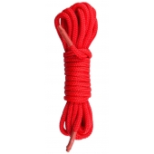 Красная веревка для связывания Nylon Rope - 5 м. - Easy toys - купить с доставкой в Пензе