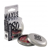 Экстремально тонкие презервативы в железном кейсе MAXUS Extreme Thin - 3 шт. - Maxus - купить с доставкой в Пензе