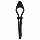 Черное эрекционное лассо с вибропулей Black Tie Affair - Zero Tolerance - в Пензе купить с доставкой