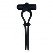 Черное эрекционное лассо с вибропулей Black Tie Affair - Zero Tolerance - в Пензе купить с доставкой