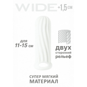 Белый фаллоудлинитель Homme Wide - 13 см. - Lola Games - в Пензе купить с доставкой