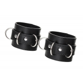 Черные наручники Anonymo на сцепке - ToyFa - купить с доставкой в Пензе