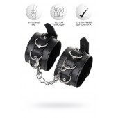 Черные оковы Anonymo из искусственной кожи - ToyFa - купить с доставкой в Пензе