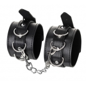 Черные оковы Anonymo из искусственной кожи - ToyFa - купить с доставкой в Пензе