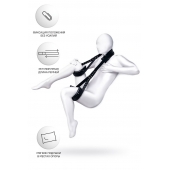 Черные кожаные стропы для фиксации Anonymo - ToyFa - купить с доставкой в Пензе