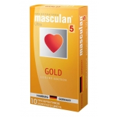 Презервативы Masculan Ultra Gold с золотым напылением и ароматом ванили - 10 шт. - Masculan - купить с доставкой в Пензе