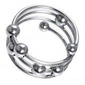 Большое металлическое кольцо под головку пениса - ToyFa - купить с доставкой в Пензе