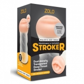 Мастурбатор-ротик ZOLO DEEP THROAT - Zolo - в Пензе купить с доставкой