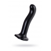 Черный стимулятор для пар P G-Spot Dildo Size L - 19 см. - Strap-on-me - в Пензе купить с доставкой