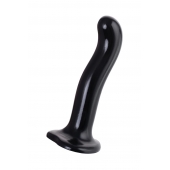 Черный стимулятор для пар P G-Spot Dildo Size L - 19 см. - Strap-on-me - в Пензе купить с доставкой