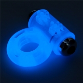 Голубое, светящееся в темноте эрекционное виброкольцо Lumino Play Vibrating Penis Ring - Lovetoy - в Пензе купить с доставкой