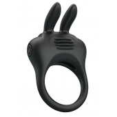 Черное эрекционное кольцо с вибрацией Davion - Baile - в Пензе купить с доставкой