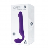 Фиолетовый безремневой страпон Queens L - Adrien Lastic - купить с доставкой в Пензе