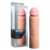 Телесная фаллическая насадка на пенис Magnum Xtender - 23 см. - Blush Novelties - в Пензе купить с доставкой