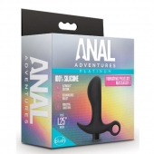 Черный анальный вибратор Silicone Vibrating Prostate Massager 01 - 10,8 см. - Blush Novelties - в Пензе купить с доставкой