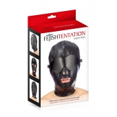 Маска-шлем с отверстием для рта и съемными шорами - Fetish Tentation - купить с доставкой в Пензе