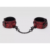 Красно-черные наручники Reversible Faux Leather Wrist Cuffs - Fifty Shades of Grey - купить с доставкой в Пензе